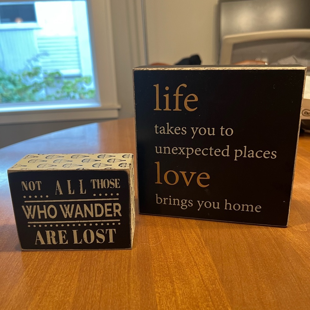 Wood signs